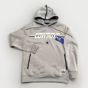 Ultra Game Dallas Cowboys Pullover Hoodie Sweatshirt Mens Medium Grey NWT
